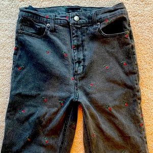Tinsel brand jeans with embroidered roses from Nordstrom’s